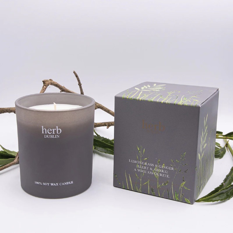 Herb Dublin Lemongrass and Ginger Wax Candle 235g